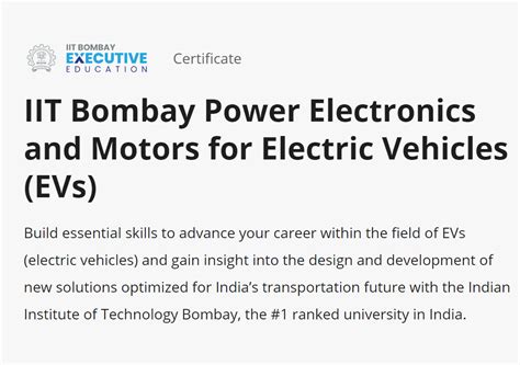 coursera electric vehicles|IIT Bombay Power Electronics and Motors for Electric Vehicles .